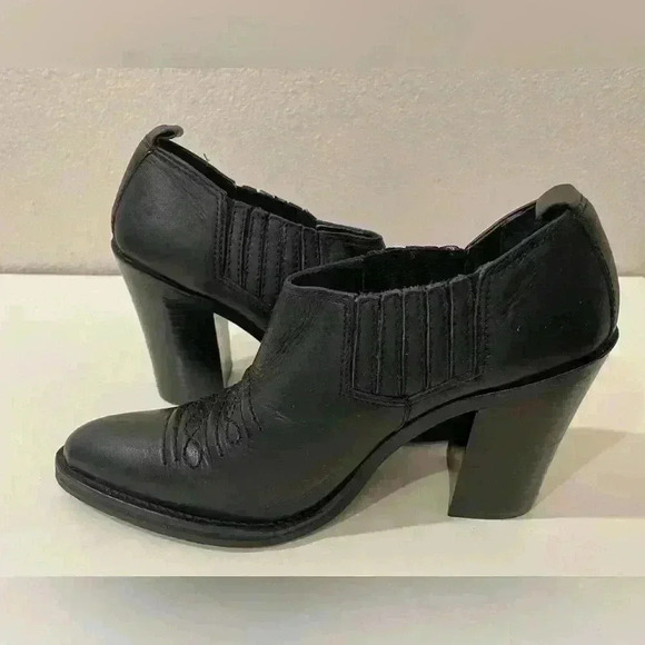 Sam & Libby Women's Brighton Western Leather Bootie Size 7.5‎ - Picture 7 of 10